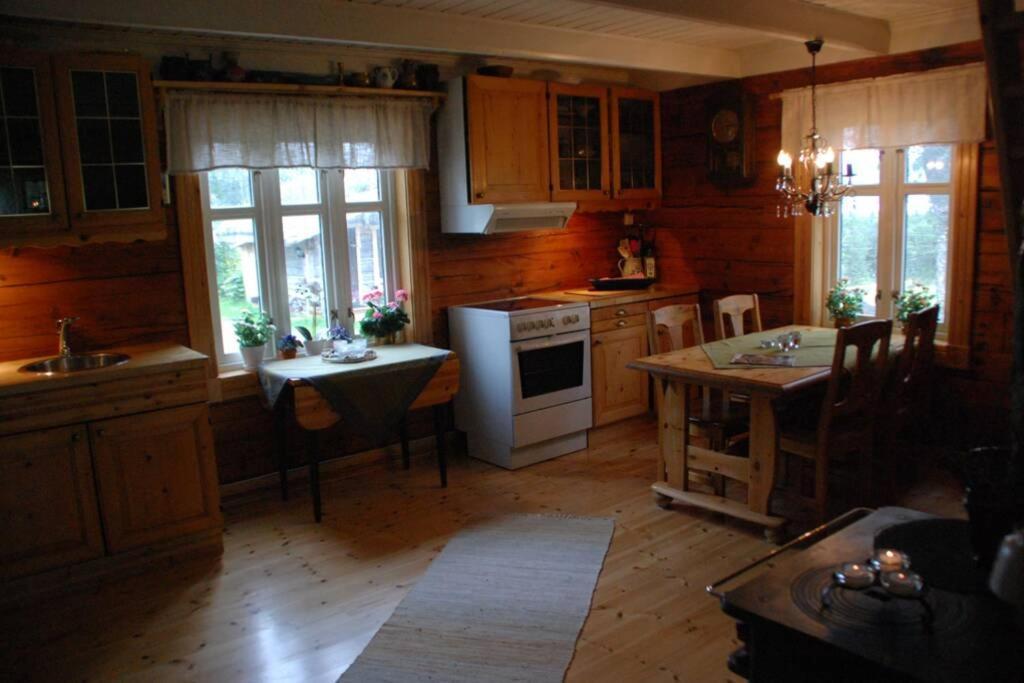 100 Years Old Norwegian Log House In Tromsoヴィラ エクステリア 写真