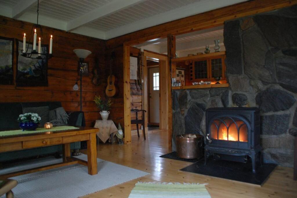 100 Years Old Norwegian Log House In Tromsoヴィラ エクステリア 写真