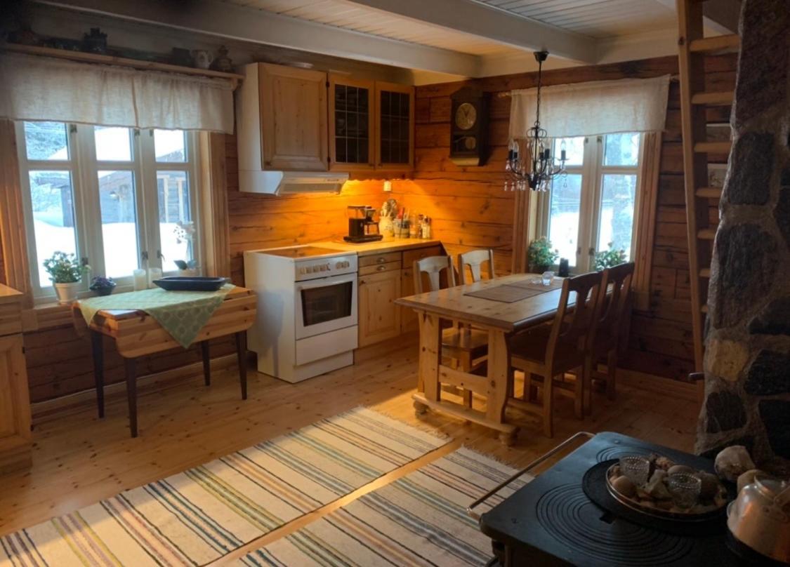 100 Years Old Norwegian Log House In Tromsoヴィラ エクステリア 写真
